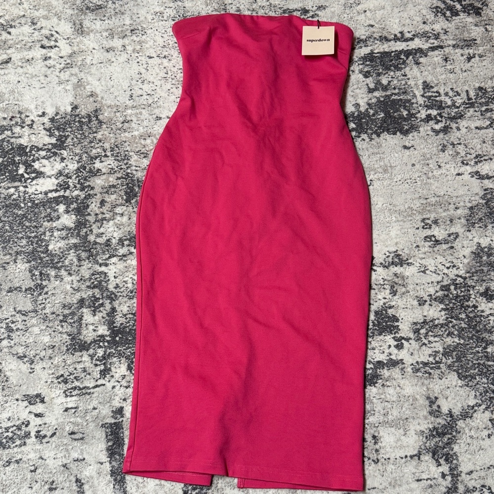 superdown Pink Strapless Dress - Picture 2 of 6